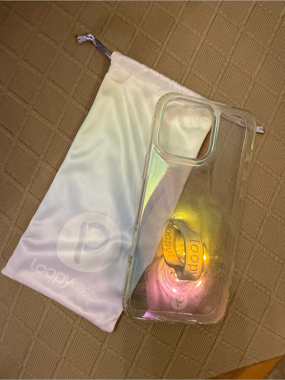 Loopy iPhone 16 Pro Max iridescent case